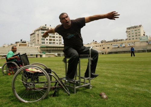 На фото: Хамис Закут во время подготовки к Паралимпийским играм в Лондоне.